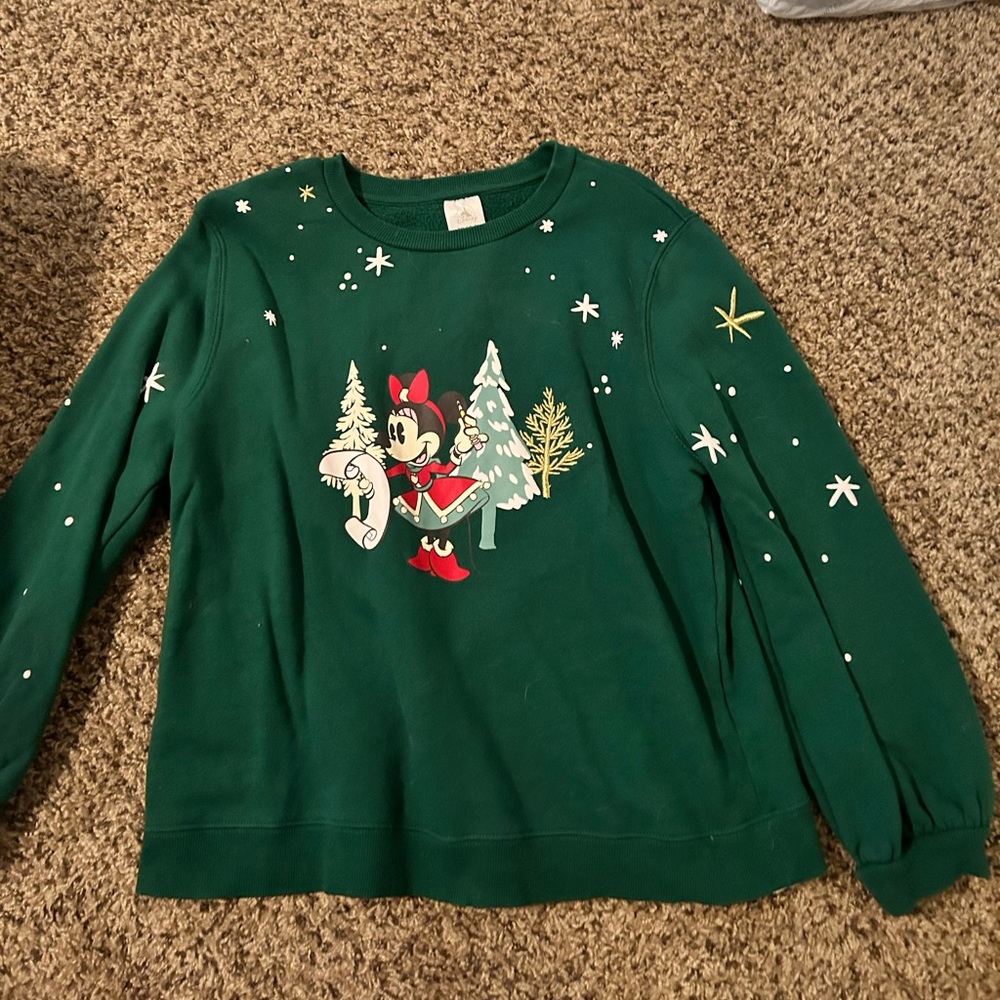 NWOT Disney Minnie Mouse Holiday Pullover